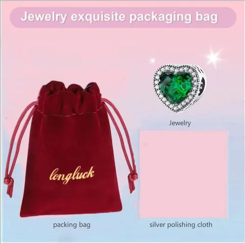 Miniatura 7 de LongLuck Dije de ojo de cristal para pulsera Pandora, dije de plata de ley 925 con circonitas cúbicas para mujer, Plata esterlina, cristal