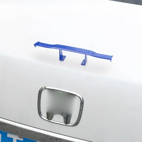 Miniatura 6 de 3 piezas de alerones mini para auto, 17 cm alerón universal para cola de auto, mini textura de fibra de carbono, decoración genial, accesorios