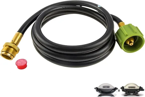 Manguera adaptadora para Weber Q Series, 6501 piezas de parrilla para parrilla Weber Traveler, parrillas de gas para ir a cualquier lugar, manguera