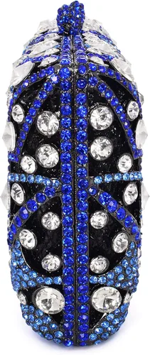 Miniatura 5 de MOSSMON Bolso de noche de lujo con diamantes de imitación para mujer para fiesta y boda