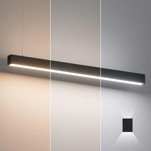 Miniatura 10 de Luz lineal LED de 4 pies, luz arriba y abajo de 50/45/40/35/30W, CCT de 3000/4000/5000K, luminarias lineales comerciales y residenciales