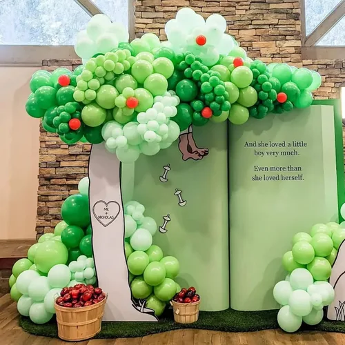 Miniatura 6 de KALOR Globos de color verde claro de 12 pulgadas, 100 globos gruesos de 0.11 oz/100 unidades, globos de látex mate para fiestas de cumpleaños
