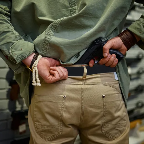 Miniatura 6 de TXIN Cinturón táctico, cinturón militar de nailon para hombre con hebilla ajustable de liberación rápida, color negro