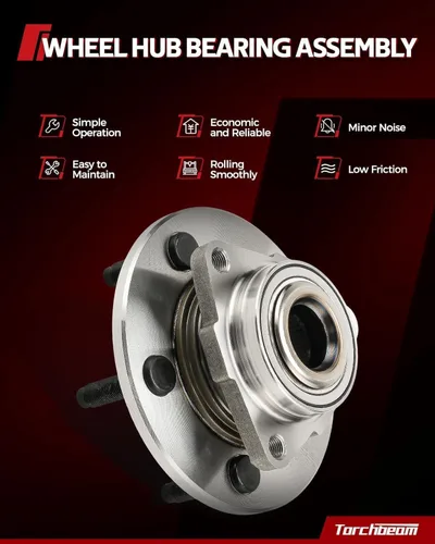 Miniatura 6 de Torchbeam 515177 4WD Cojinete de rueda delantera y reemplazo del conjunto de cubo para Ford F-150 2018-2020 2 PCS con ABS