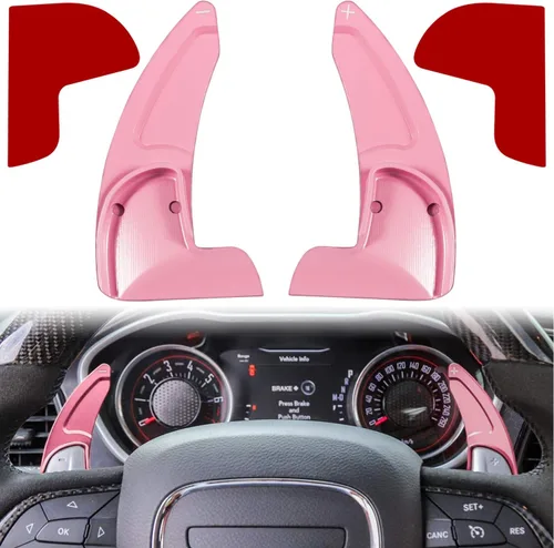 Miniatura 12 de Cubierta de extensión de paletas de cambio del volante para Dodge Challenger Charger Durango RT & Scat Pack 2015-2024, para Jeep Grand Cherokee Azul