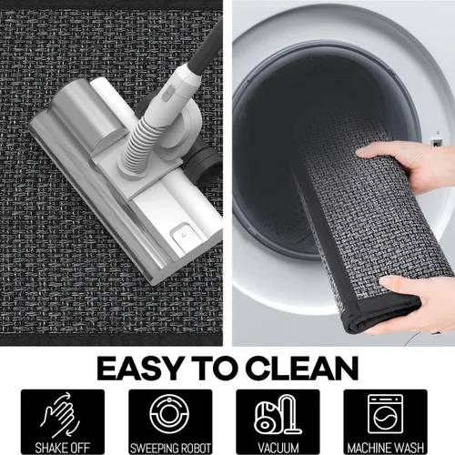 Miniatura 8 de Hargiis Alfombra de Cocina, Alfombras de Cocina de Goma Antideslizantes Lavables, Tapete Corredor Absorbente para Piso, Tapetes Lavables a Máquina