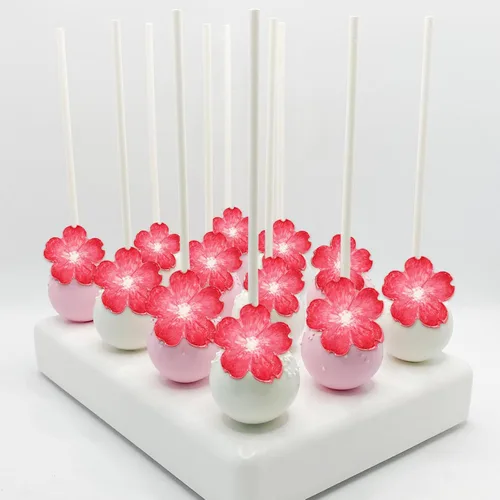Miniatura 7 de Moldes en forma de flor de durazno, 4 unidades, moldes de silicona para decoración de pasteles, dulces, azúcar, cupcakes, pasteles, paletas