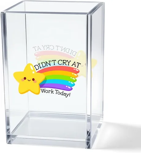Miniatura 21 de It's Fine I'm Fine Soporte para Lápices y Bolígrafos Cosméticos de Acrílico, Divertido Soporte para Bolígrafos de Gato Negro, Regalo para Amantes
