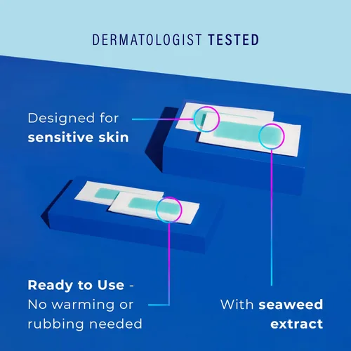 Miniatura 8 de Schick Hydro Silk - Tiras de cera específicas Tiras de cera suave para cuerpo + depilación púbica, tira de depilación de cejas y labios, kit