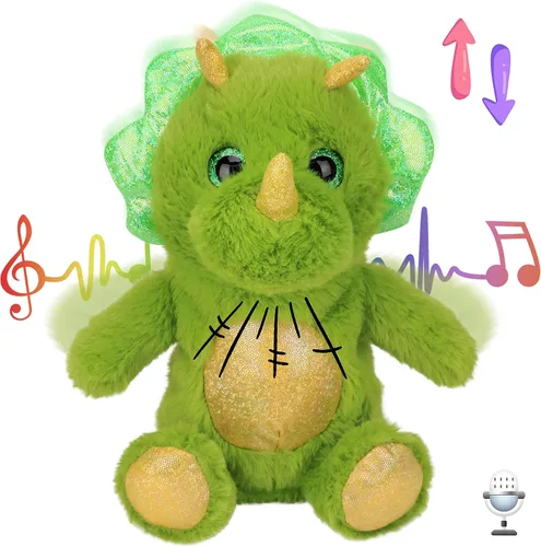 Miniatura 11 de Hopearl Gatito parlante repite lo que dices, gato con pez, juguete animado interactivo eléctrico, juguete de peluche para niños pequeños, 7 pulgadas
