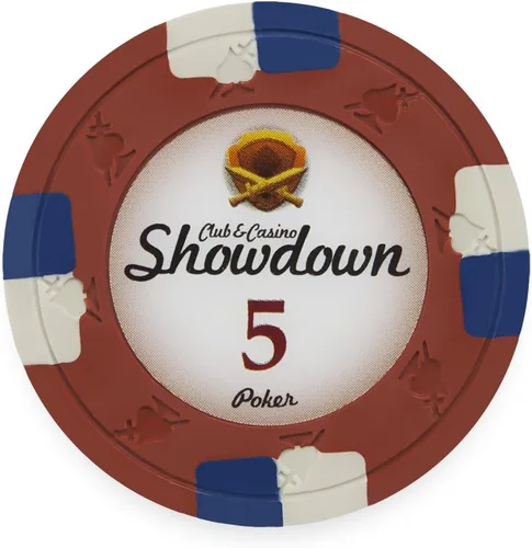 Miniatura 15 de Claysmith Gaming Paquete de 50 fichas de póquer Showdown, compuesto de arcilla pesada de 0.48 oz