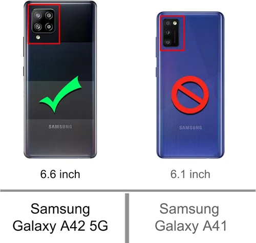 Miniatura 2 de Osophter Para Galaxy A42 5G Case Samsung M42 5G Caso Absorción de Golpes Flexible TPU Caucho Protector Teléfono Celular Cubierta para Samsung Galaxy