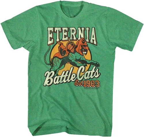 Camiseta para adultos de la serie de televisión de Masters of The Universe Eternia Battle Cats Est 1983