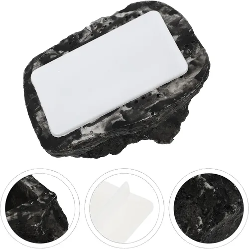 Miniatura 7 de Vaguelly Caja oculta de llaves de piedra falsa para exteriores, resina para ocultar una llave, almacenamiento seguro para casa, jardín, decorativo