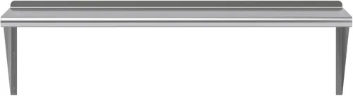 Miniatura 4 de AmGood Estante de pared de acero inoxidable de 48 pulgadas de largo x 16 pulgadas de profundidad Certificado NSF Estantería de metal