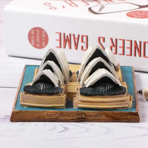 Miniatura 6 de NOLITOY Adornos arquitectónicos simulados - Decoración de resina Modelo único Home Desk Decoratione