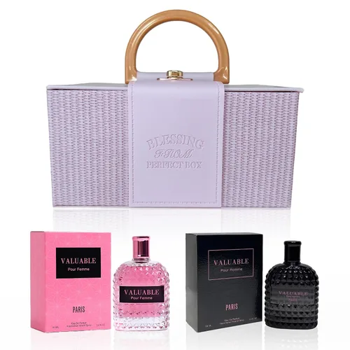 Miniatura 13 de 6PM - Juego de colonia de pareja Royal & Pink, 100 mlx2 Eau de Parfum de larga duración aroma floral y afrutado para mujeres y hombres, perfume