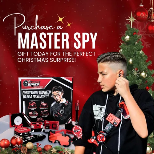 Miniatura 9 de STICKY LIL FINGERS SuperSpies Secret Agent Spymaster Kit - Spy Gear Ninja Juguetes y artilugios para niños de 8 a 12 años Kit de detective