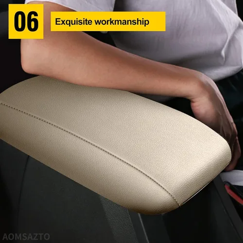 Miniatura 7 de AOMSAZTO Fundas de reposabrazos para Toyota RAV4 2013-2018 Beige