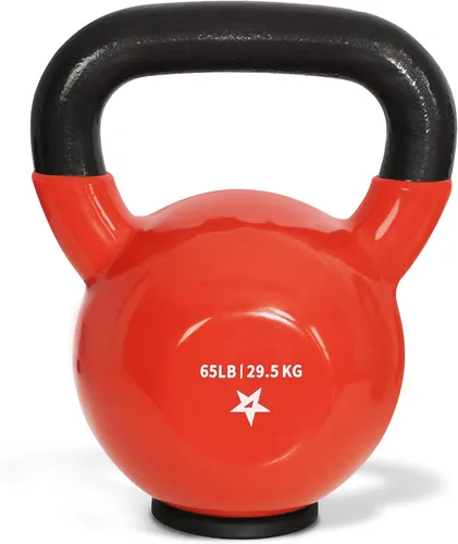 Yes4All Juego de pesas rusas con base de goma, pesas rusas para mujer, pesas rusas de entrenamiento de fuerza (10-65 libras)