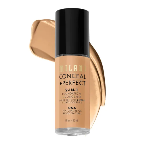 Miniatura 21 de Milani Conceal + Perfect Base + Corrector 2 en 1 para una Tez Impecable, Corrector para Debajo de los Ojos, Cubre Enrojecimiento e Imperfecciones