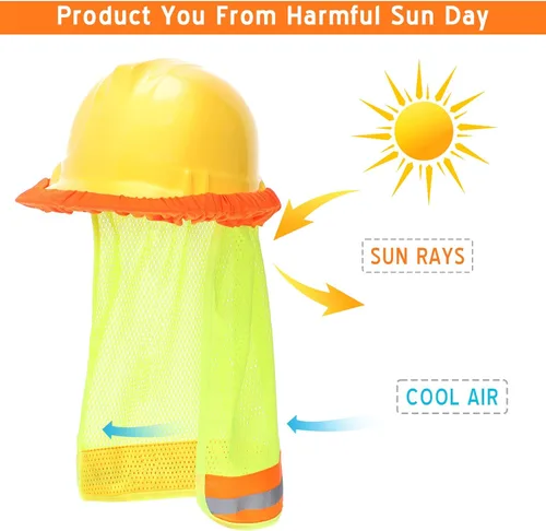 Miniatura 2 de 10 piezas de casco duro para el sol con cierres seguros, casco de construcción, sombrero, sombrero, construcción, sombrero, se adapta a cascos