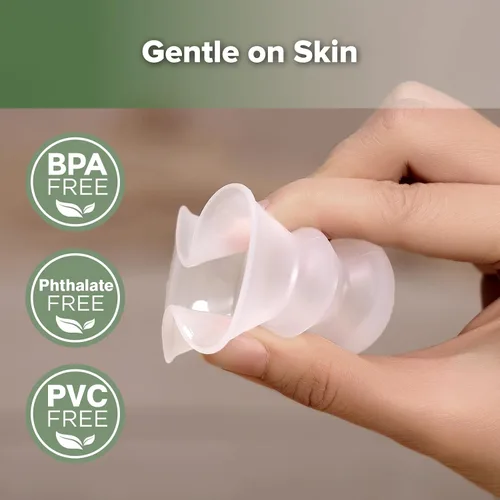 Miniatura 7 de haakaa Corrector de pezones de silicona para pezones planos, cortos o invertidos, corrector de pezón invertido para lactancia materna con diámetro
