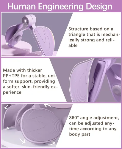 Miniatura 2 de Pelvic Floor Exercise Device with 35-49 lb Resistance, Kegel and Inner Thigh Muscle Trainer, Home Workout Equipment for Postpartum Recovery, Women &