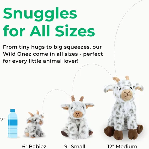 Miniatura 8 de The Petting Zoo Oso de peluche, regalos para niños, animales salvajes del zoológico Onez, juguete de peluche de oso marrón de 12 pulgadas