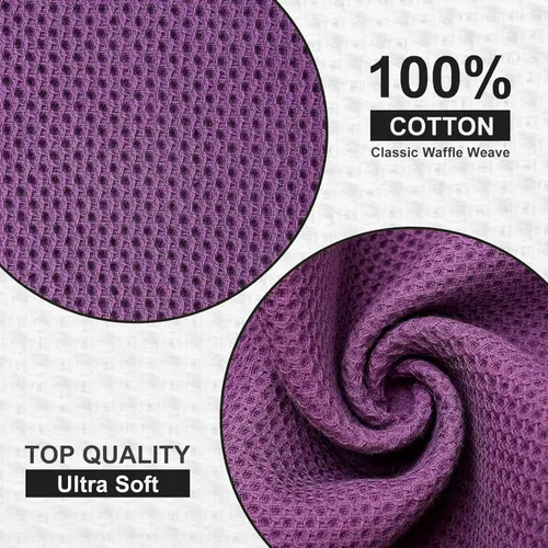 Miniatura 113 de Kitinjoy - Paños de cocina de 100 % algodón, tela de tejido gofrado, paño de limpieza ultrasuave, absorbente y de secado rápido. Beige