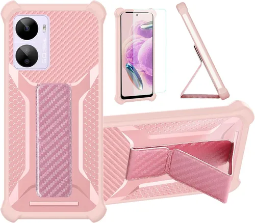 Aroepurt Funda compatible con Kalley Black G3 Phone Cover [con protector de pantalla de vidrio templado] Funda híbrida [soporte plegable magnético]