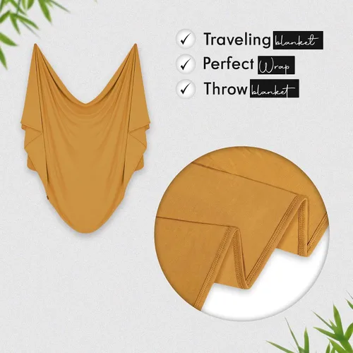 Miniatura 38 de K E L O R Luxury Cooling Travel Blanket - Stretchy, Lightweight Soft & Breathable Shawl Wraps for Women