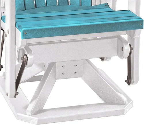 Miniatura 5 de American Furniture Classics Planeador giratorio 510ARW, azul y blanco de Aruba