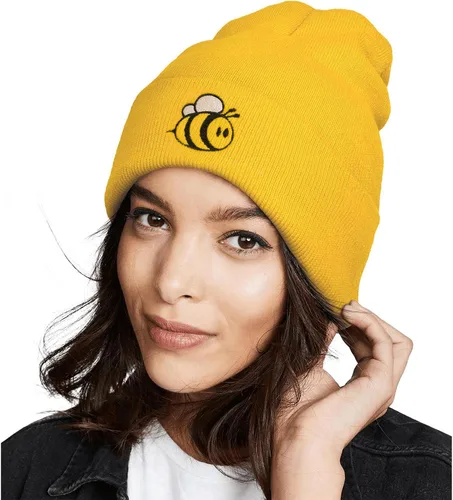 Miniatura 3 de Ozrhuve Lindo gorro de invierno - Gorro para mujer - Gorro de invierno con puños de calavera para reloj de pescador