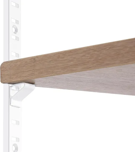Miniatura 7 de Yaocom 6 piezas de 36 pulgadas para estantes de metal para montaje en mortaja, tiras de pilastra ajustables para sistema de estantería de pared