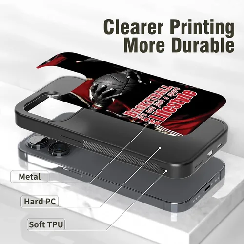 Miniatura 2 de Fundas de silicona de baloncesto para iPhone 11 12 13 14 Pro Max Plus Mini Xr Xs, Samsung Note 7 8 9 10 20 Ultra Plus, Moto Edge 20 Pro LITE, Pixel