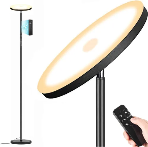 Miniatura 12 de marctronic Lámpara de pie, mejorada de 42W 4000LM, lámpara de pie LED súper brillante para sala de estar, dormitorio, lámparas de pie de lectura