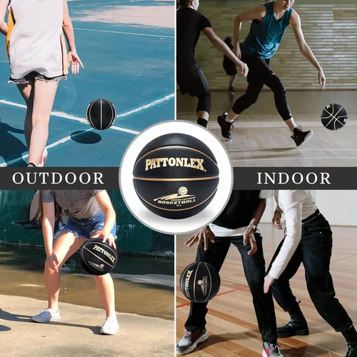 Miniatura 4 de Balones de baloncesto de 28.5" de cuero, tamaño oficial 6, para interiores y exteriores, para jóvenes y mujeres (sin inflar)