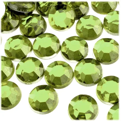 Miniatura 7 de The Crafts Outlet 144 diamantes de imitación redondos de 0.630 in - parte trasera plana rojo rubí rojo