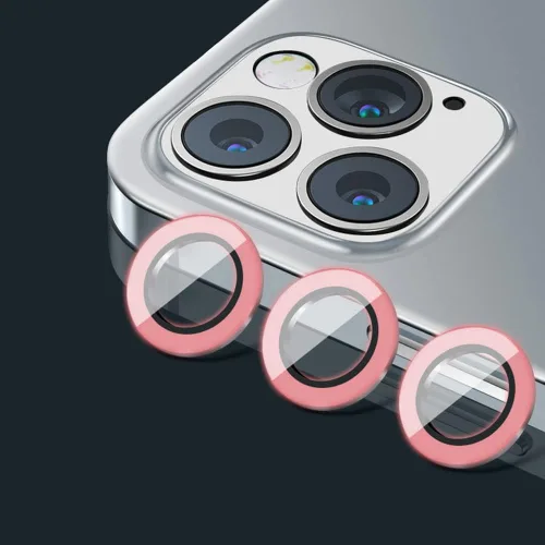 Miniatura 30 de Compatible con iPhone 11 Pro/11Pro Max/12 Pro Luminous Camera Lens Protector Ultra Thin Película de vidrio templado Protector de pantalla de cámara