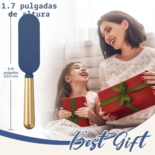 Miniatura 8 de SHINLEA Cepillo de pelo delgado para cabello fino, delgado y grueso, cerdas de nailon dobles suaves para desenredar y masajes profundos, mango