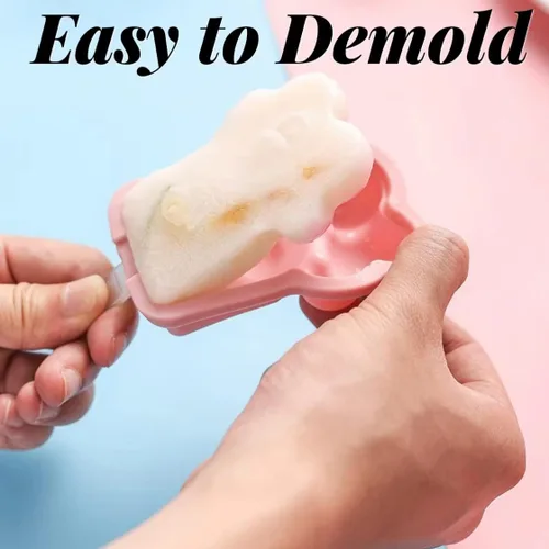 Miniatura 2 de Paquete de 3 moldes de silicona para hacer paletas con forma de pata de gato para niños, moldes para helados, moldes para hacer helados, accesorios