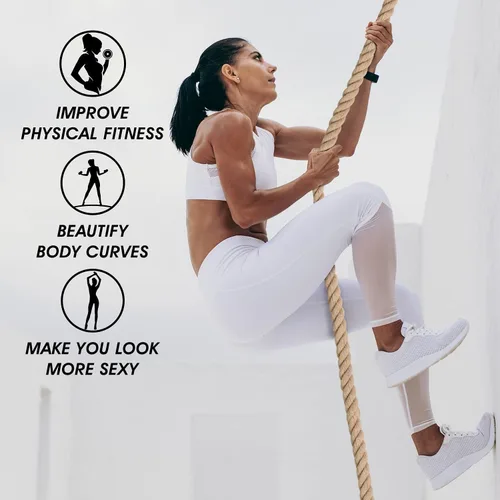 Miniatura 5 de Yes4All Cuerda de escalada de gimnasio para entrenamiento de fuerza y fitness, ejercicios de escalada y entrenamientos en casa