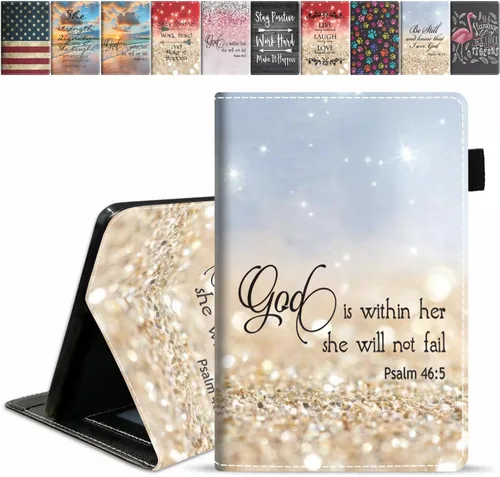 Miniatura 25 de Funda para tableta Amazon Fire Max 11 (13ª generación, versión 2023), funda delgada de piel sintética con ranura para tarjetas y encendido Ser un