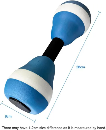 Miniatura 2 de Nuevo ejercicio aeróbico de agua pesas de espuma resistencia piscina 1 par, ejercicios de fitness de agua equipo para mujeres mayores peso Los