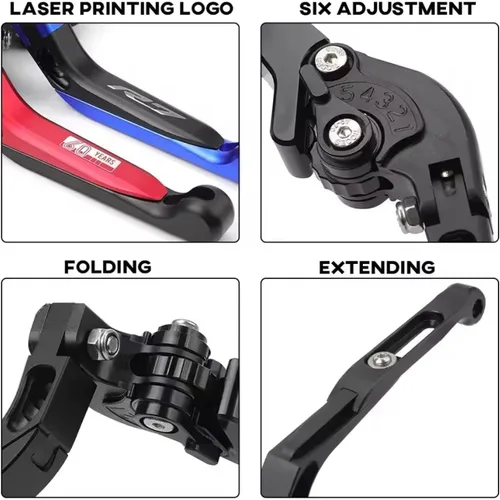Miniatura 7 de Generic Motorcycle Brake Clutch Levers For Fz8 Fz 8 Fz8 2010 2011 2012-2016 2017 2018 Motorcycle Brake Clutch Lever Handlebar Handle Grips Ends