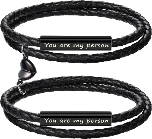 Miniatura 15 de Pulseras para parejas para mujeres, regalos para hombres, aniversario de boda, regalos de nacimiento para novio, novia, pulsera a juego, 2 piezas