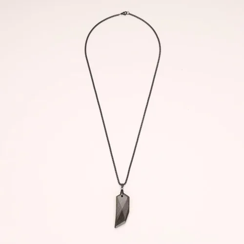Miniatura 4 de COAI Collar de cristal curativo de diente de lobo para hombre, obsidiana negra y obsidiana dorada