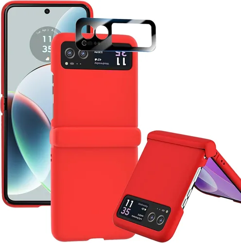 Miniatura 9 de Funda para Motorola Razr 2023 y protector de cámara trasera, funda delgada para teléfono con protector de bisagra, resistente a los arañazos, funda