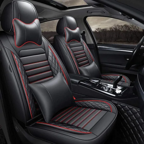 Miniatura 11 de otoez Juego completo de fundas universales para asientos de automóvil, 5 asientos, impermeables, compatibles con la mayoría de los vehículos, Honda